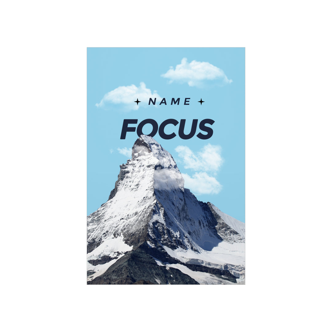 Focus personalized poster