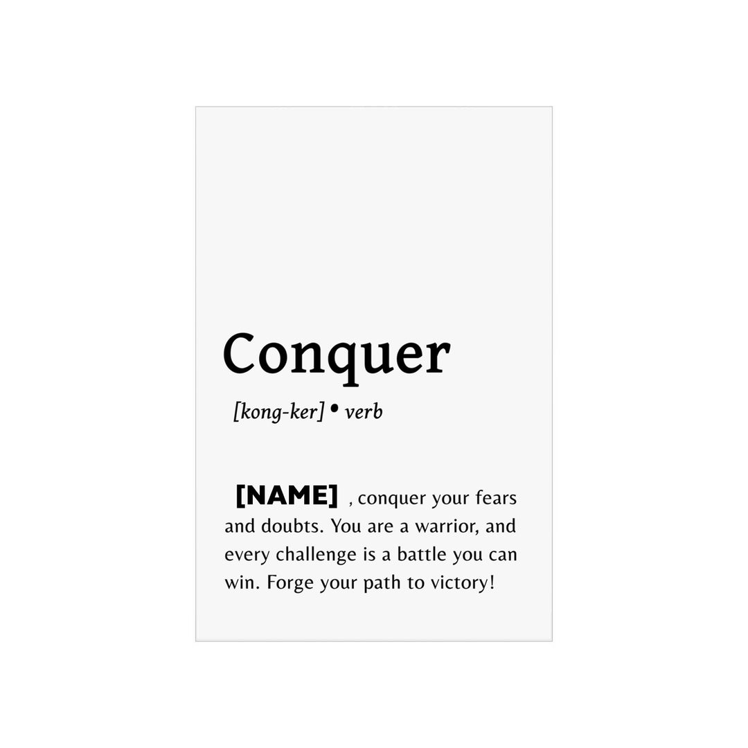 Conquer poster