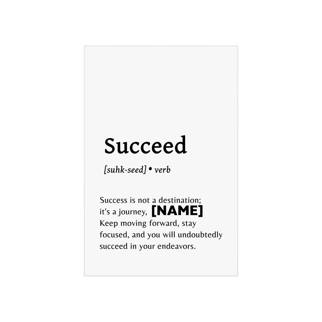 Succeed poster