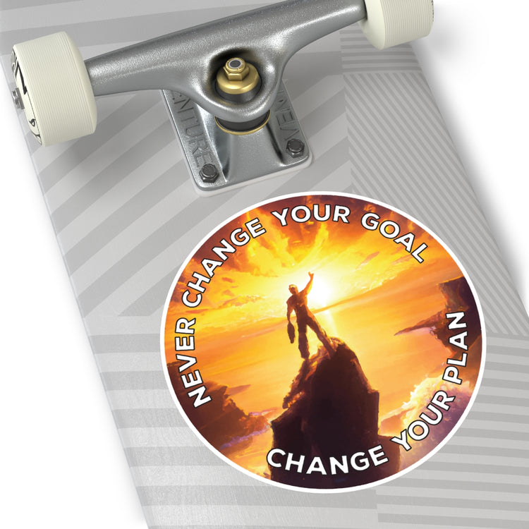 Never change your goal sticker | Shop motivational vinyl sticker #size_6x6-inches