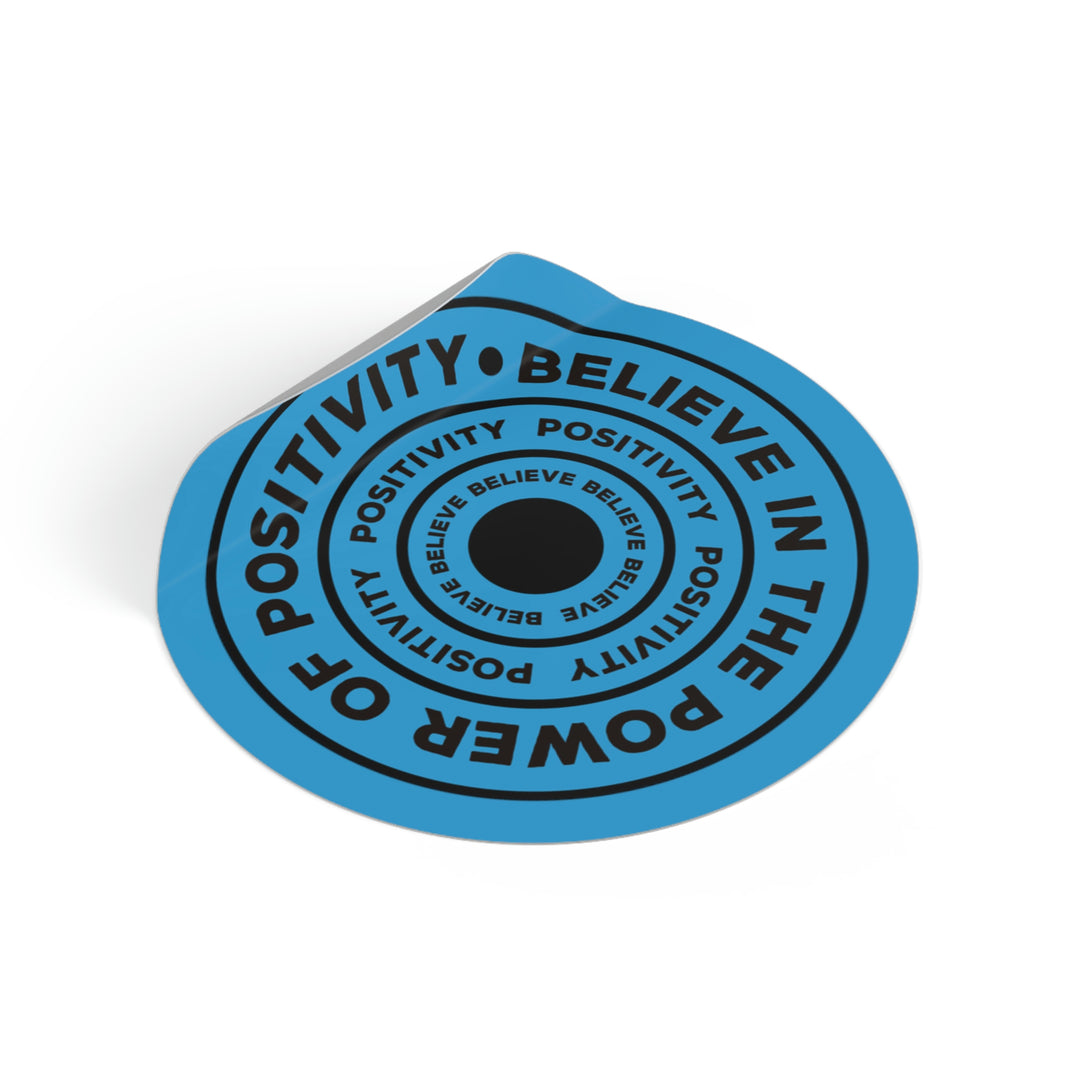 Unlock the Power of Positivity: Get an Inspiring Quote Sticker with a vibrant color and beautiful pattern that reads "Believe in the power of positivity." #size_2x2-inches