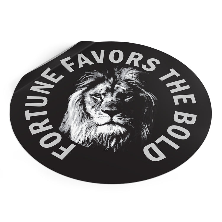 Fortune favors the bold sticker-Boldness vinyl sticker #size_6x6-inches