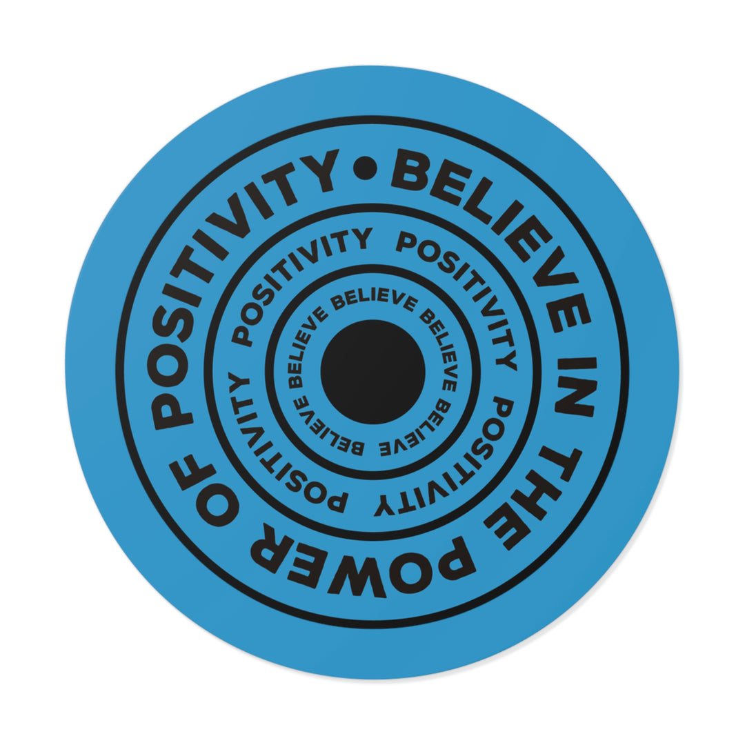 Unlock the Power of Positivity: Get an Inspiring Quote Sticker with a vibrant color and beautiful pattern that reads "Believe in the power of positivity." #size_3x3-inches