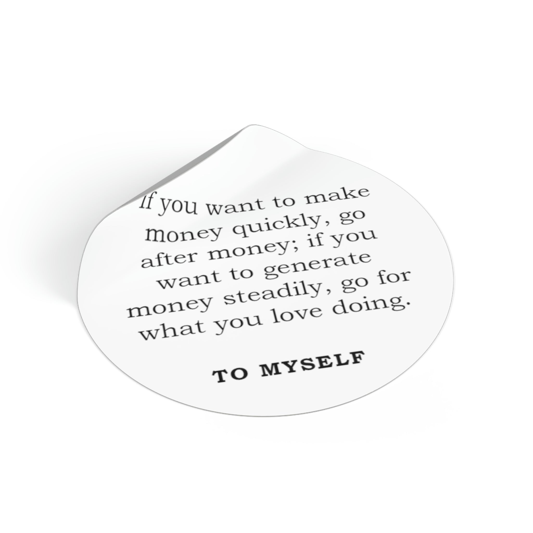 Make money fast sticker | Shop short quotes about money #size_2x2-inches