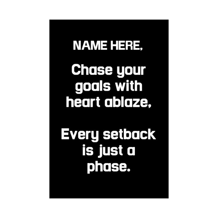 Chase your goals Poster