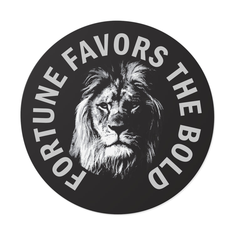 Fortune favors the bold sticker-Boldness vinyl sticker #size_4x4-inches