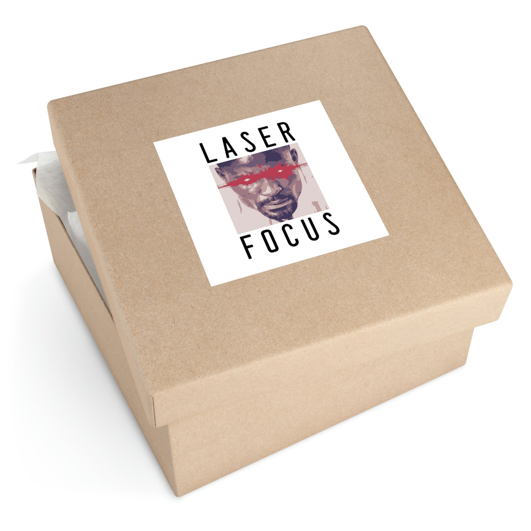 The power of focus quotes | Shop Laser focus sticker #size_8x8-inches