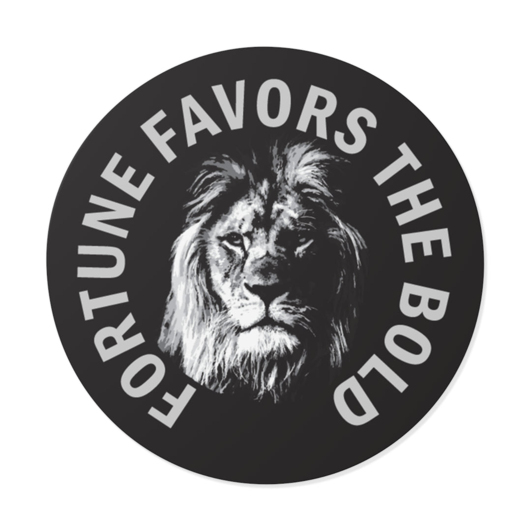 Fortune favors the bold sticker-Boldness vinyl sticker #size_2x2-inches