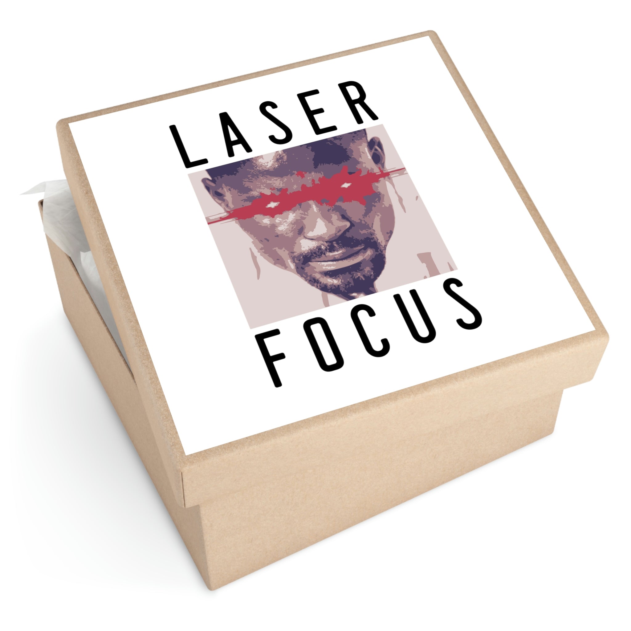 The power of focus quotes | Shop Laser focus sticker #size_15x15-inches
